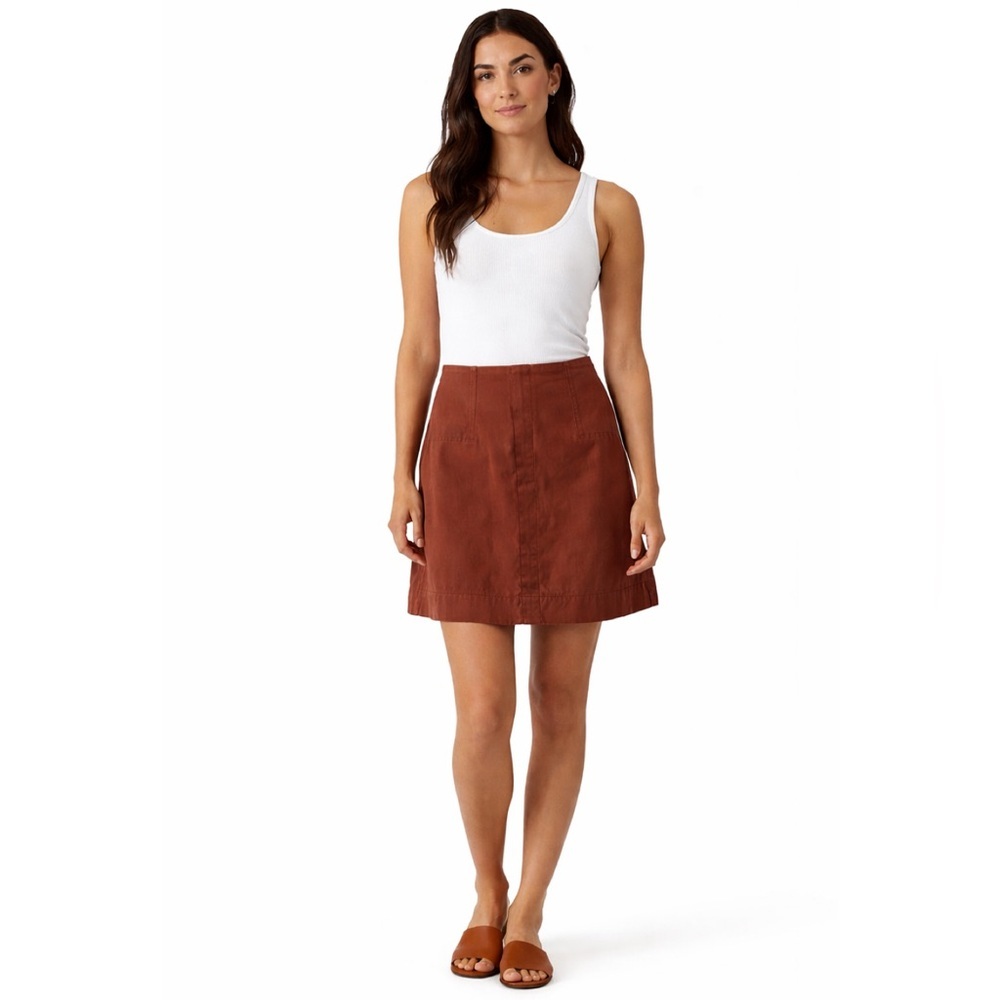 NWT Spanx A-Line Skirt in Rich Brown